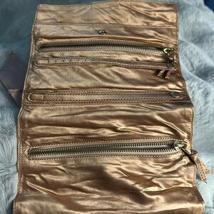 J crew satin jewelry case rollup